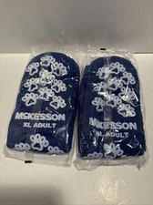 2 Pairs McKesson Bariatric Hospital Socks XL Terries Slipper Socks (x)