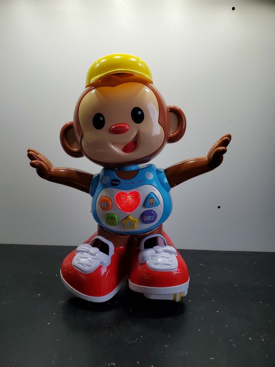 VTech Chase Me Casey Monkey Toy 9-36 months 70+ Songs Teaches Numbers  Letters
