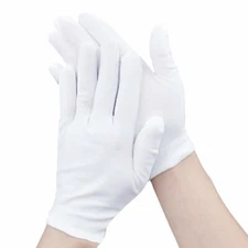 Cotton Coin Gloves, 6 Pairs, 100% Cotton - XL Size Best for Men