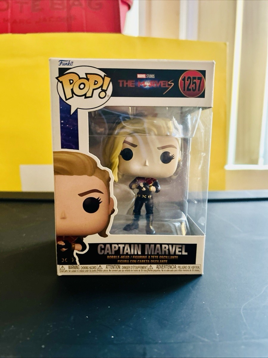 Funko POP! Vinyl: The Marvels - Captain Marvel Bobble Head 1257 | eBay