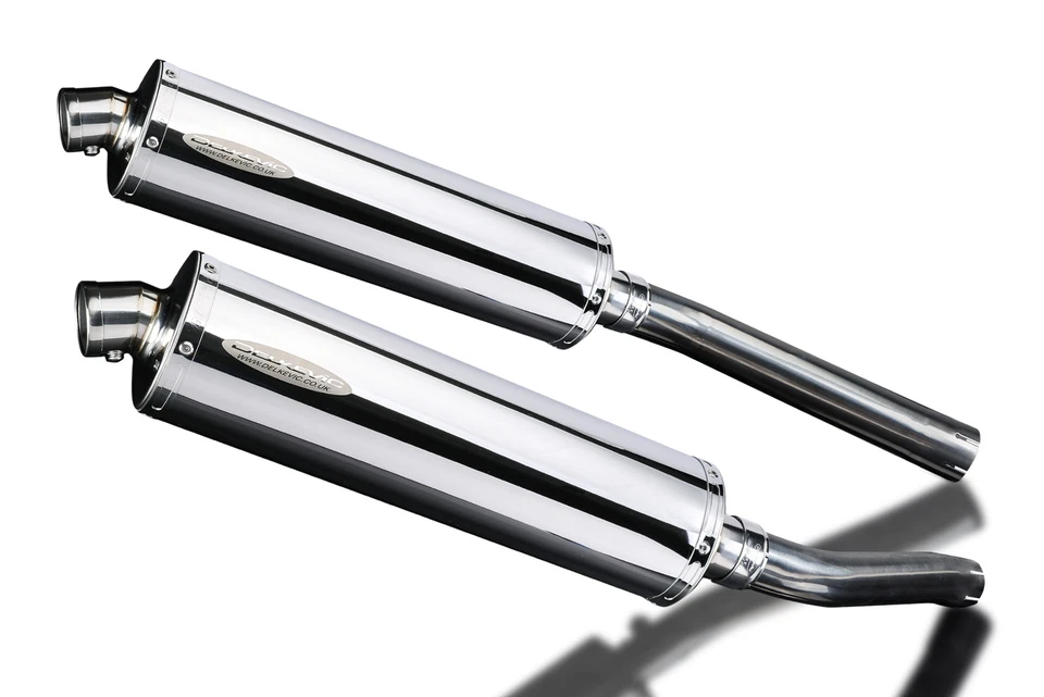 Suzuki DL1000 V-Strom 2002-2012 Slip On 18" Ovalado Acero Inoxidable Silenciador Kit Foto 4 de 4