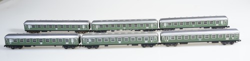 (9339) 6 Minitrix Spur N Schnellzugwagen: *13011 (2.Klasse  AB4ümg | Condition: Gebraucht
