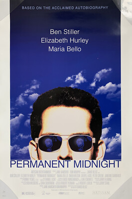 PERMANENT MIDNIGHT MOVIE POSTER 2 Sided ORIGINAL 27x40 BEN STILLER MARIA BELLO