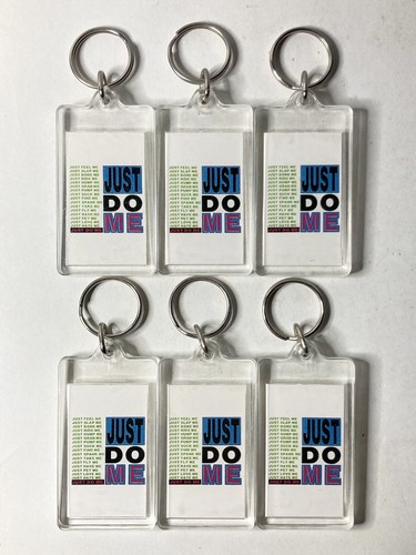 Just Do Me (Feel-Slap-Bone-Ride-Hump-Grab-Find-Spank-Take-Pet) LOT OF 6 Keyrings - 第 1/5 張圖片