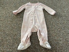 Carter's Pink  White Fleece Girls Winter Sleeper 9M