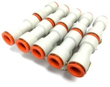 Lot of 10 SMC KQ2T13-37S Pneumatic Tee Fittings, 1/2" NPT, 1/2" Tubing