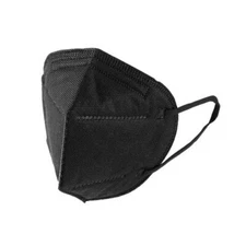 【 10 Pack 】 BLACK KN95 Mask Face Mask, 5-Layer Protective Respirator