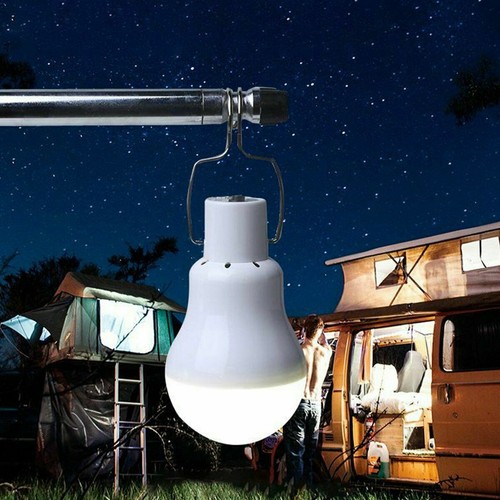 Portable Solar Powered LED Bulb Lamp With Hook Emergency Camp Tent Bulb Light - Bild 9 von 9