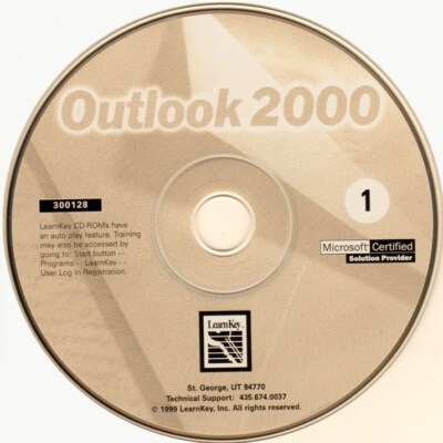 Learnkey MicroSoft Outlook 2000 Training (PC-CD, 1999) Windows -NEW CD in SLEEVE