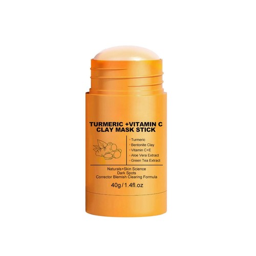 Turmeric Clay Mask +Shrinking Pores Brightening Skin + Deep Cleansing,Vitamin C - Picture 2 of 15