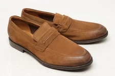 NWOB Clarks Hawkley Free Mens Loafer Dress Shoes 9.5 M Tobacco Brown Nubuck