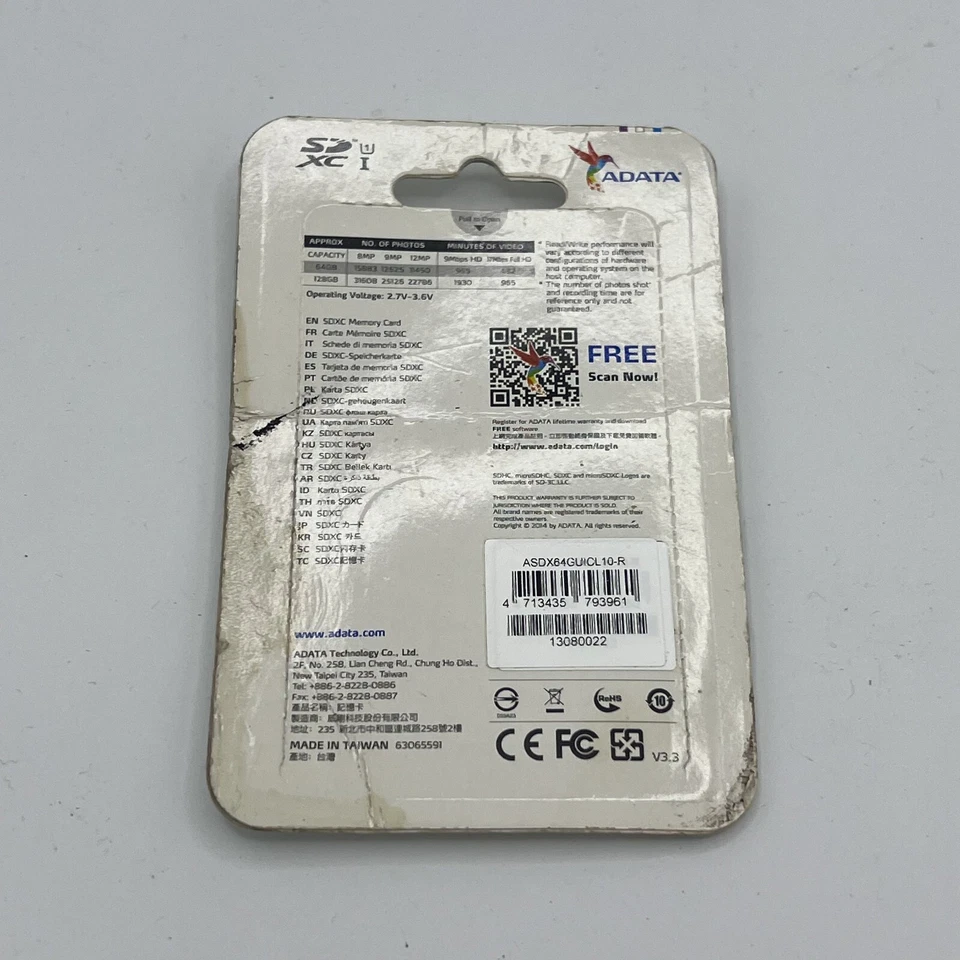 ADATA Premier micro SDHC/SDXC UHS-I U1 Class Memory Card 64GB sd ca - Image 2 of 2