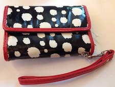 POLKA DOT WRISTLET WALLET RED/BLACK/WHITE-NEW