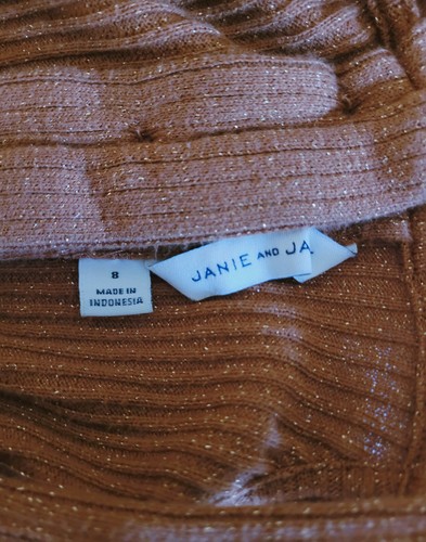 Janie and Jack Brown & Gold 2-Piece Shorts Set - Size 8 - Picture 5 of 11
