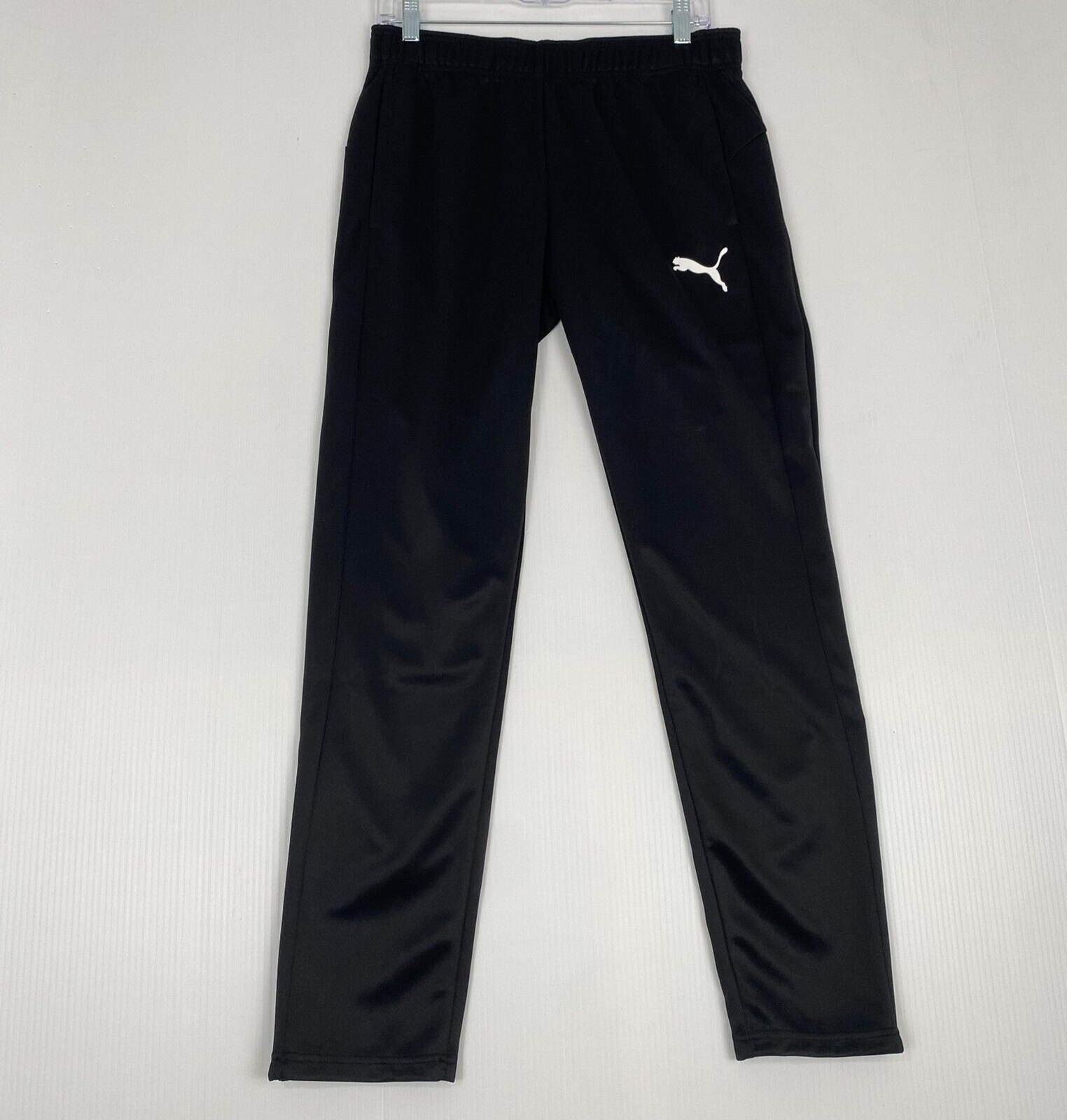 Puma Men Drycell Active Tricot Training Pants Black Slim Fit Size M with Pockets