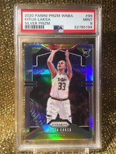 Kitija Laksa 2020 Panini Prizm WNBA #99 Silver Phoenix Mercury Rookie PSA 9