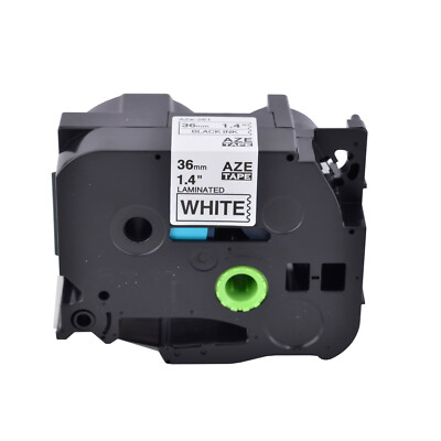 TZ TZe-221 231 241 251 6-36mm Black on White Label Tape Fit For Brother P-Touch