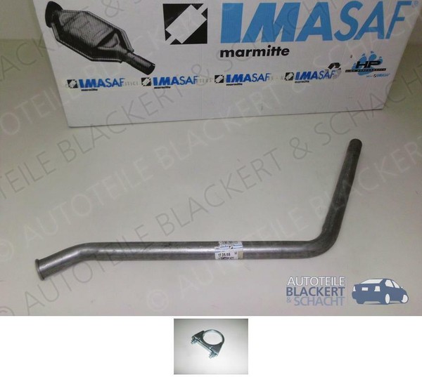 Imasaf Auspuff Endrohr+Schelle für Bedford Blitz 1.8+2.0 D+2.1 D+2.3 D Kurz-image