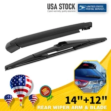 Good Wiping Performance even Higher Speeds Rear Wiper Blade Arm 14"&12" 2-Set