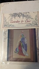 Lavender  Lace cross stitch Victorian designs "In the Arms of an Angel" - NIP