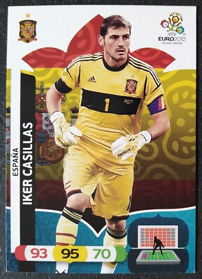 Iker Casillas Spain Panini Trading Card UEFA Euro 2012 Poland