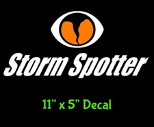 11" Storm Spotter Decal - Features the SkyWarn logo Car Truck Windows Mailbox