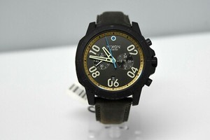 nixon ranger chrono leather