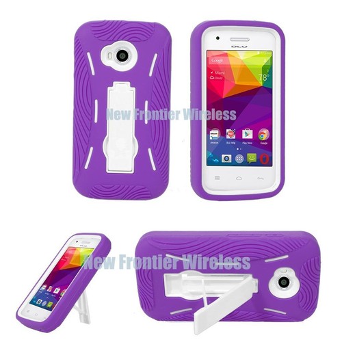 Funda híbrida de alta resistencia con soporte + protector de pantalla para BLU Dash J (D070) - Imagen 12 de 14