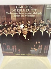 Rudolf Mauersberger-O Musica Du Edle Kunst-(ETERNA 8 26 120) Germany LP