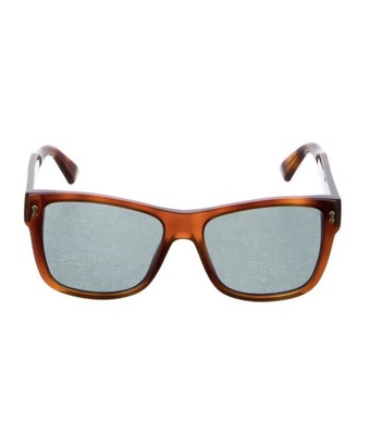GUCCI Unisex Square Havana Brown Sunglasses New In Case! Gucci GG1684SA 004 Sunglasses - US main image 3