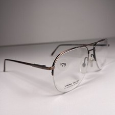 Vintage Oscar De La Renta Aviator Eyeglasses Bronze Tortoise 300 84 56-15-140