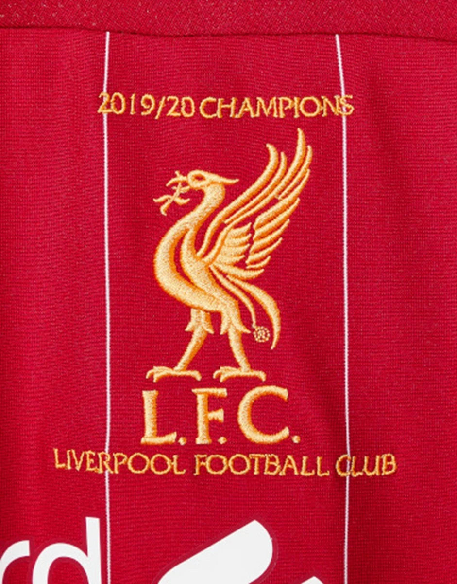 Camiseta Oficial Junior SB 19 20 Liverpool FC Champions 20 en reverso