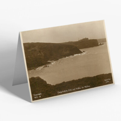 GRUSSKARTE - Vintage Cornwall - Craig-A-Bella Cliffs and Poldhu, Nr. Pfosten