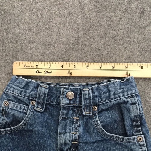 Lee Authentic Boys Sz 5 Denim Cargo Jeans 100% Cotton Adjustable - Picture 9 of 10