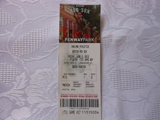 Ticket Baseball USA 2015 Oakland Athletics vs Boston Red Sox Fernway Park
