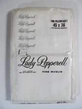 NEW SEALED - Vintage Lady Pepperell Fine Muslim Pillowcase 45 x 36 (2-Pack)