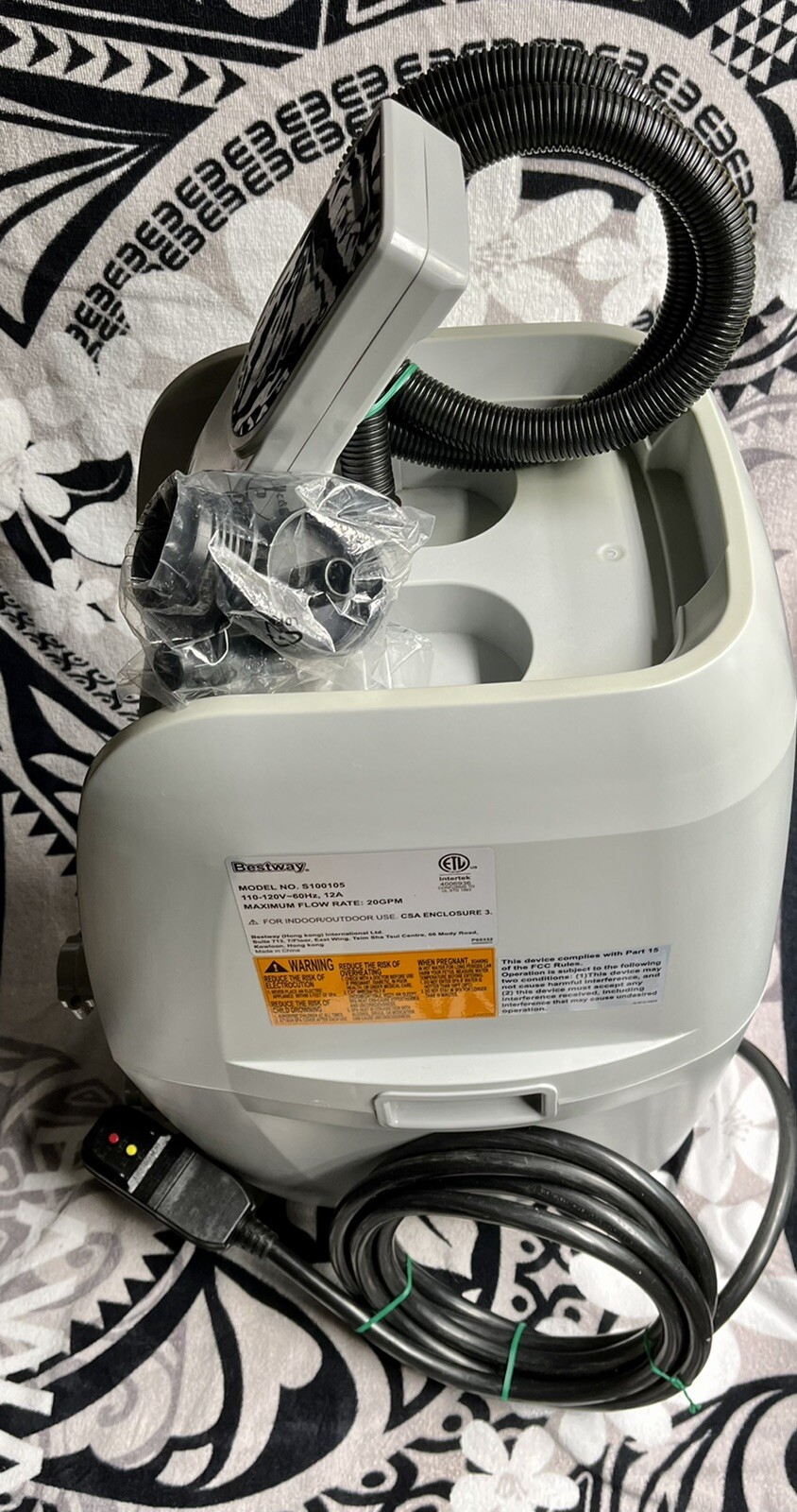 Bestway Saluspa Spa Pump / Heater, Model No. S100105 Coleman (Pump Only) |  Inox Wind