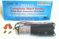 Refrigierator 3-n-1 Relay Capacitor Overload for 1/12-1/5 HP Compressor PCS810