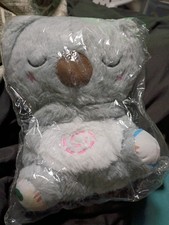 Soothing Koala Plush Toy Light Breathing Sleep Calming Kids Gray Stuffed Toy