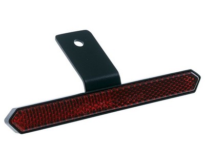Motorrad Rückstrahler eckig custom Reflektor Katzenauge Halter Moped Roller Quad