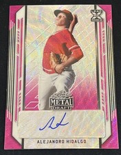 2021 Leaf Metal Draft Auto #BA-AH1 Alejandro Hidalgo Pink Wave /10 Twins RC XRC