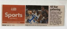Sylvia Fowles Signed 2011 USA Today Newspaper Clipping Sun