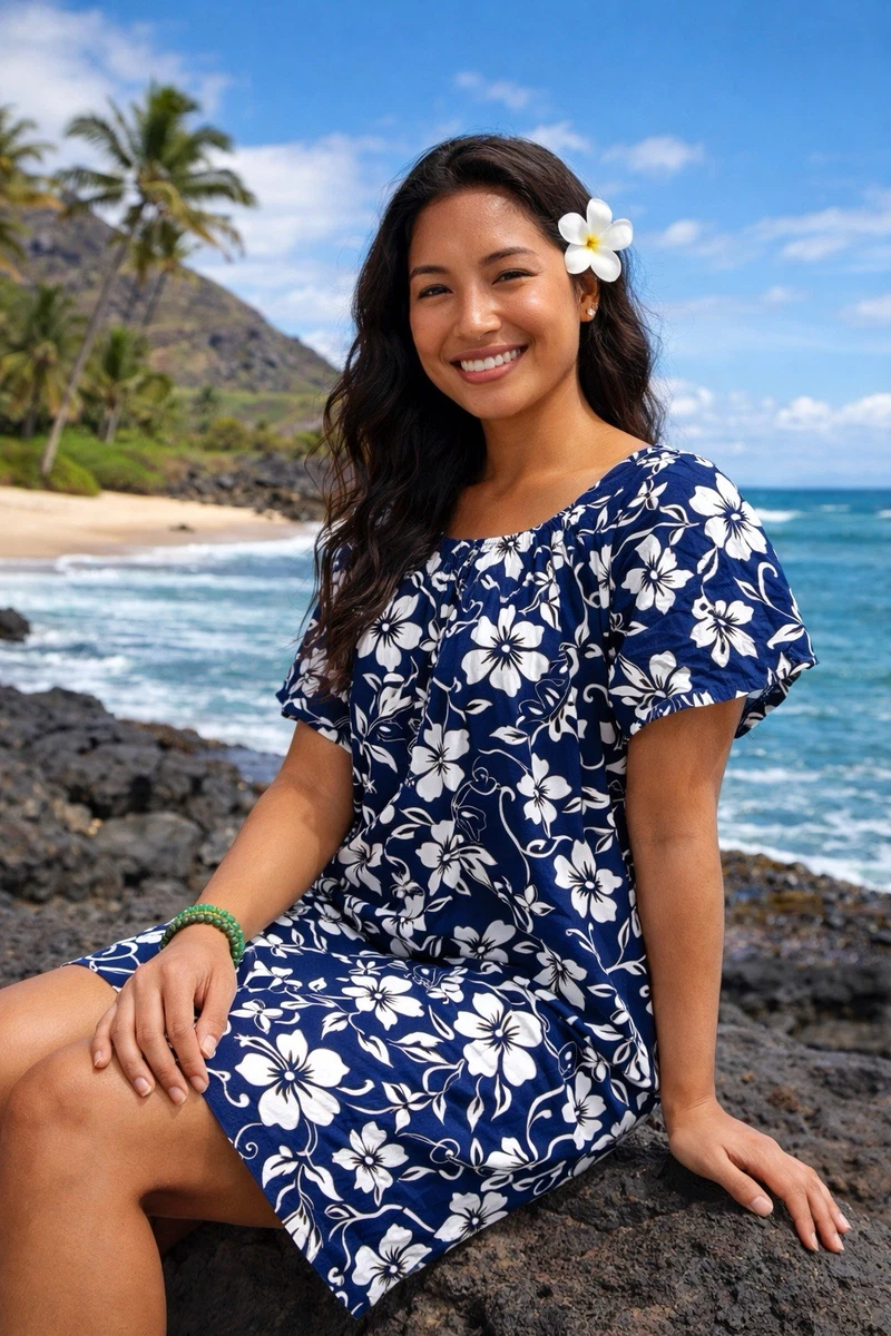 Cotton Hawaiian 1980s Vintage Dresses for Women for sale | eBay