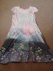 Disney Jumping Beans Frozen Dress Size 7 Pastels Elsa Anna Flowers Sparkles Bow — photo 4