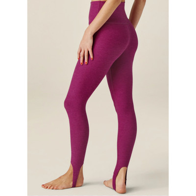 Beyond Yoga Spacedye Well Rounded Stirrup Legging Magenta Purple Pink Sz S NEW