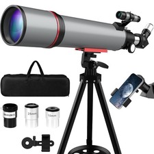 Telescope for Adults  Kids - 90mm Aperture 600mm Refractor High Powered Tele...