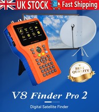 V8 Pro DVB-T/T2/C DVB-S/S2X Digital Signal Finder Terrestrial Satellite Meter UK