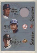 2002 Fleer Triple Crown Memorabilia ( Jersey) Pedro Martinez Derek Jeter 0bt4