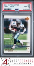 2000 UPPER DECK PROS & PROSPECTS #22 EMMITT SMITH HOF PSA 10