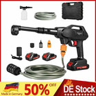 w/ 2x Akku 6 in 1 Hochdruckreiniger Druckreiniger Spritzpis für Makita 18V Akku